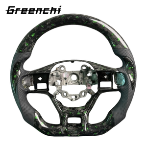 Kia K5/K1/K2/K3/K4 Carbon Fiber Leather Racing <strong>Steering</strong> Wheel <strong>Modification</strong> Customized Flat Bottomed Sports Wheel Customizable - Product Image 3