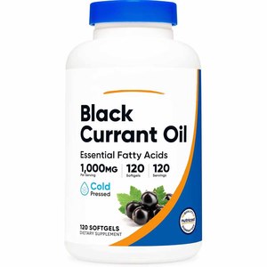Aceite de Grosella Negra OEM 1000mg 120 Cápsulas Blandas, Ácidos Grasos Esenciales Prensados en Frío, Aclarante de Piel, Natural - Product Image 1