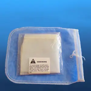 Reusable Food Grade 200 Micron Nut Milk Bag Fine Mesh Nylon Filter Strainer Bag