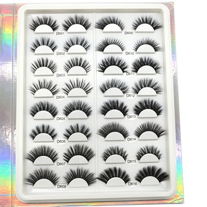 Haute qualité <span class=keywords><strong>d</strong></span> curl cils cils personnalisé bandes en gros vison cils - Product Image 1
