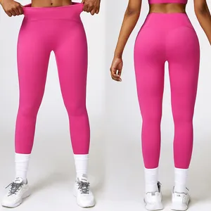 Nuovo prodotto pantaloni sportivi abbigliamento donna atletici pantaloni da Yoga a vita alta collant leggings da donna