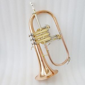 Flugelhorn en cuivre, instrument à vent en laiton, <span class=keywords><strong>trompette</strong></span> en Si bémol - Product Image 4