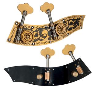 NAOMI Contrabajo vertical Dos placas Clavijas de afinación Cabezales de máquina Piezas de bajo doble con grabado de lujo 4/4 3/4 BAJO vertical - Product Image 3