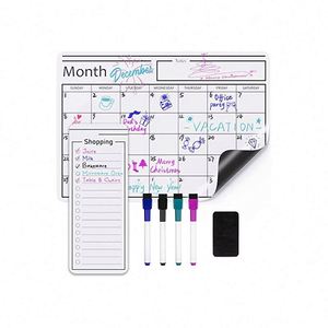 Popular Custom PET & Metal Dry Erase Board Glued Whiteboard Calendar <b>Sheet</b> Magnetic Self Adhesive Wall Sticker - Product Image 2