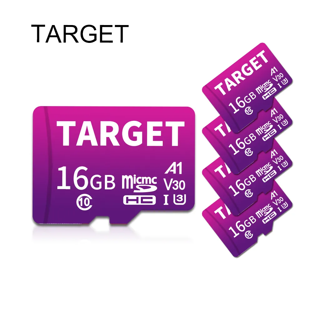 100% Authentic Wholesale TARGET 32GB 64GB 128GB 256GB Flash Card Memory Cards Class 10 U3 A1 Mikro Memory 32GB Card