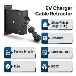 Retractor de Manguera Directo de Fábrica para Gestión de Cables de Cargador EV en Dispensadores de Combustible/Gasolina - Product Image 1