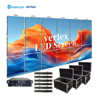 Panel de Pantalla LED para Alquiler en Interiores y Exteriores, 500x500mm, P1.9, P2.6, P3.9, Sin Efecto Negro, 7680Hz