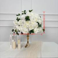 Usine de fleurs artificielles DKB, vente en gros de fleurs en soie pour mariage, arrangements de fleurs artificielles, boules de fleurs artificielles pour mariage, centres de table