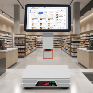 ระบบเครื่องบันทึกเงินสด POS แบบหน้าจอสัมผัสคู่ขนาด 15.6 นิ้ว ระบบแอนดรอยด์ วินโดวส์ สำหรับร้านอาหาร ร้านค้าปลีก ซูเปอร์มาร์เก็ต - Product Image 1