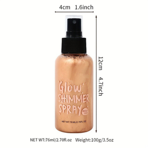 Spray Illuminante Multiuso con Effetto Luminoso Scintillante, Formazione Rapida del Film per Viso, Corpo e Capelli, Lucentezza Radiosa per Tutto il Giorno - Product Image 5