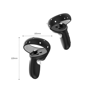 IINE pour <span class=keywords><strong>Oculus</strong></span> Quest 2, ensemble d'accessoires pour manettes, 2*coques de manettes tactiles + 2*coques de joysticks, noir - Product Image 5