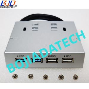 3,5 "ПК чехол для компьютера гибкий отсек USB Передняя панель Серебристая с 2*5 Гбит/с USB 3,0 + двойной USB 2,0 разъем в наличии - Product Image 6