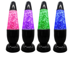 J & R RGB LED Glitter luce notturna 3D Multi-colore razzo <span class=keywords><strong>Lava</strong></span> lampada bianco caldo nero per soggiorno camera da letto Idea regalo - Product Image 5