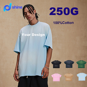 เสื้อยืดโอเวอร์ไซส์ผู้ชาย น้ำหนักมาก รุ่นใหม่ ปี 2026 ผ้าฝ้าย 100% 250 กรัม พิมพ์ลาย DTG โลโก้ เสื้อยืดวินเทจ สั่งทำพิเศษ เสื้อยืดพรีเมียม - Product Image 1