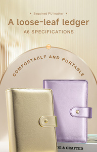 Cuaderno <span class=keywords><strong>de</strong></span> Hojas Sueltas Macaron, Libreta <span class=keywords><strong>de</strong></span> Cuero Sintético, Regalo Popular en Internet, Libro <span class=keywords><strong>de</strong></span> Cuentas, Organizador <span class=keywords><strong>de</strong></span> Presupuesto - Product Image 6
