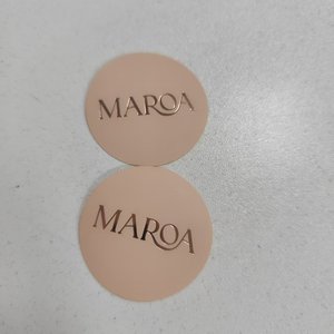 Etiquetas Redondas Mate Impresas en Dorado Rosa - Etiquetas Personalizadas con Logotipo Metálico en Dorado Rosa para Pequeñas Empresas y Cosméticos - Product Image 5