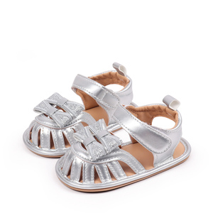 Sandales pour bébé fille en cuir PU souple de haute qualité, semelle antidérapante en TPR - Product Image 2