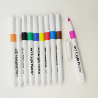 Marqueurs permanents acryliques Bonvada pour toutes surfaces, en plastique PP, imperméables, 12/24/36/48 couleurs pour
