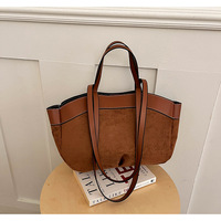 Sac fourre-tout léopard en suède doux avec fermeture éclair, idéal pour l'été, le quotidien et les trajets – Nouvelle collection transfrontalière, en stock