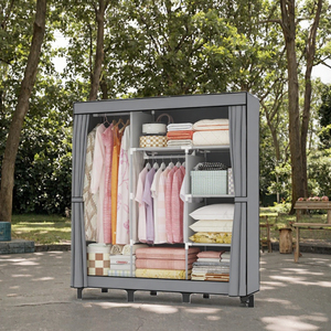 Armario Plegable Metálico One Plus One DJ-135B - Mueble de Dormitorio Moderno y Ligero - Diseño Ecológico con Opción Plegable Portátil - Product Image 3