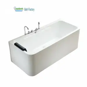 美国英国澳大利亚银河淋浴浴缸59英寸白色亚克力独立式浸泡浴缸