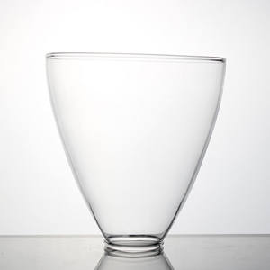 غطاء مصباح زجاجي شفاف على شكل جرس مصنوع من الزجاج البوروسيليكات عالي الجودة، مصنوع يدويًا بالطريقة الصينية/الفرنسية للإضاءة الداخلية - Product Image 3