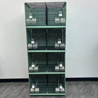 Cage Oiseaux Pliable Empilable Haute Qualité Avec Cloisons Pour Elevage Pigeons Canaris Perruches