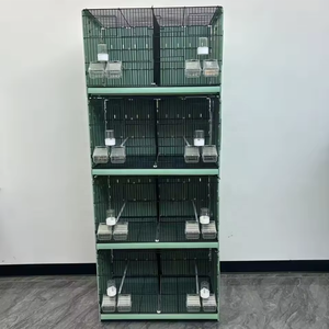 Cage Oiseaux Pliable Empilable Haute Qualité Avec Cloisons Pour Elevage Pigeons Canaris Perruches - Product Image 5