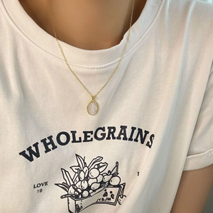 <span class=keywords><strong>Collana</strong></span> con Ciondolo Religioso della Vergine di Guadalupe in Argento Sterling 925 con Conchiglia Bianca Ovale e Madonna in <span class=keywords><strong>Oro</strong></span> 18K per Regalo Cristiano - Product Image 5