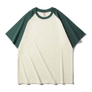 เสื้อยืดแขนสั้นผู้ชาย คอตตอน 100% 210GSM พิมพ์ลายกราฟิกปักลายดอกไม้ แบบขายส่ง พร้อมแขนเสื้อแบบคอนทราสต์ - Product Image 2