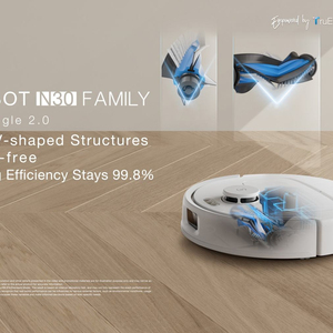 หุ่นยนต์ดูดฝุ่น ECOVACS N30 PRO OMNI พร้อมแท่น OMNI Station, ใช้งานได้นาน 320 นาที, ระบบถูพื้นอัตโนมัติ, ระบบอบแห้งด้วยลมร้อน, เหมาะสำหรับขนสัตว์เลี้ยง - Product Image 3