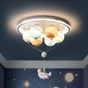 <span class=keywords><strong>Lampadario</strong></span> Astronauta per <span class=keywords><strong>Cameretta</strong></span> Bambini e Lampada Orso per Bambine, Globo Rotante in Ferro con LED, Illuminazione per Camera da Letto dei Bambini - Product Image 1