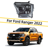 Phares LED avant pour Ford Ranger 2022-2024, avec projecteur matriciel, clignotants séquentiels, DRL et fixation C-Clamp