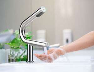 AK7131 Sèche-mains électronique sans contact 2-en-1 en acier inoxydable 304 avec capteur de lavage et de séchage, <span class=keywords><strong>robinet</strong></span> électronique étanche IP24 pour hôtels et foyers - Product Image 2