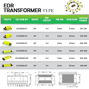 220V a 24V DC Step Up EDR PC40 Estabilizador de voltaje Flyback Transformador de corriente de potencia inalámbrica - Product Image 2