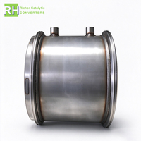 Système d'échappement, filtre à particules diesel universel, catalyseur DPF, Euro VI, acier inoxydable, pour pièces de camion