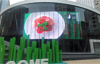 Film LED transparent flexible pour fenêtres, auto-adhésif, résolution 4K, luminosité 2000 cd, utilisation intérieure, affichage couleur intégrale