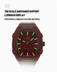 Reloj de Cuarzo NAVIFORCE 8069 para Mujer, Elegante, con <span class=keywords><strong>Calendario</strong></span>, Correa de Silicona, Manecillas Luminosas, Resistente al Agua - Product Image 4