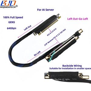 Cable <span class=keywords><strong>de</strong></span> Extensión GPU PCIe X16 a <span class=keywords><strong>PCI</strong></span>-E 5.0 16X <span class=keywords><strong>de</strong></span> 270 Grados, 64Gbps, 0.3M 0.4M 0.5M 0.6M 0.8M para Servidor <span class=keywords><strong>de</strong></span> IA - Product Image 4