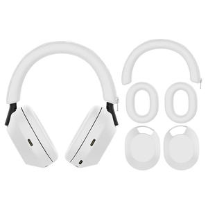 Juego 3 en 1 de funda de silicona suave para <span class=keywords><strong>auriculares</strong></span> <span class=keywords><strong>Sony</strong></span> xm5, funda protectora para <span class=keywords><strong>auriculares</strong></span>, accesorios protectores de piel - Product Image 6