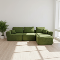 Sofá Seccional Moderno de Alta Calidad, Sofá Cama Compacto con Esponja para Sala de Estar, Apartamento, Centro Comercial, Villa, Hospital, Escuela