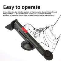 Outil d'installation de pédale de levage de porte en acier au carbone XDRD pour portes en bois avec réglage en hauteur