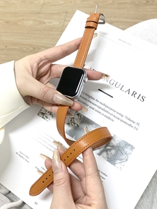 Fabricante de <span class=keywords><strong>correas</strong></span> de cuero, <span class=keywords><strong>correas</strong></span> de reloj de cuero de repuesto, PIN de doble círculo, <span class=keywords><strong>correas</strong></span> de reloj de cuero genuino para la serie <span class=keywords><strong>iWatch</strong></span> - Product Image 6