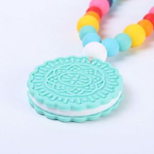 Collier sensoriel pour enfants, jouet de dentition en silicone de qualité alimentaire, anneau de dentition, accessoires de dentition - Product Image 3
