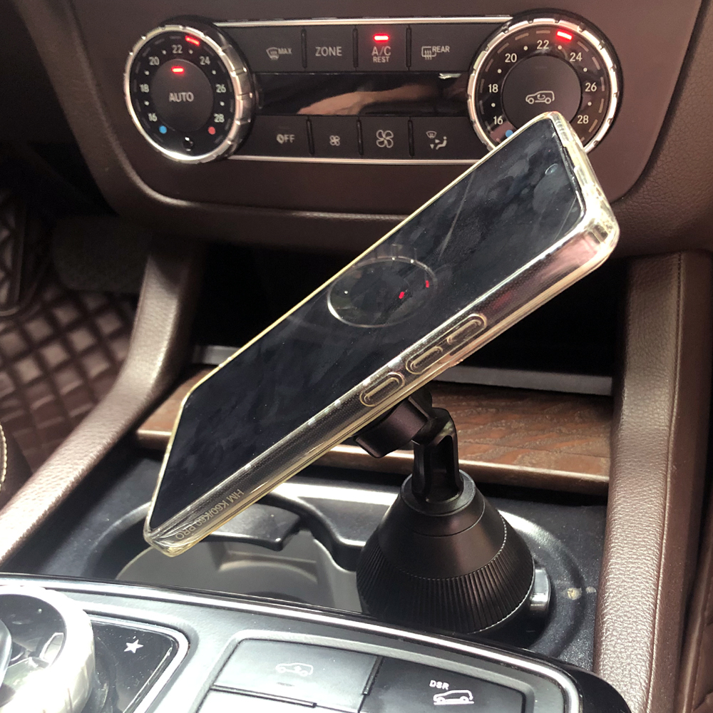 Universal Magnetic Car Cup Holder Phone Mount | 360° Rotation | Compatible with All Smartphones