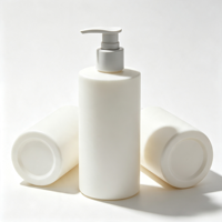 Botella de Plástico PET de Lujo de 200/400/500 ml para Champú y Gel de Ducha, Envase Cosmético Vacío con Bomba, Botellas de Plástico Personalizadas para el Cuidado de la Piel