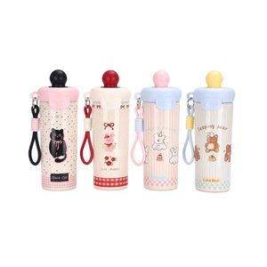 High-appearance New Summer Stainless Steel Tumbler For Women 316 Floating Ball Insulated <b>Straw</b> Bottle For Outdoor Party Ice Cold - Product Image 1