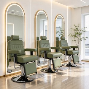Prezzo di fabbrica all'ingrosso barbiere <span class=keywords><strong>parrucchiere</strong></span> sedia Styling pesante reclinabile rotazione rotonda Base barbiere sedia per gli uomini - Product Image 1