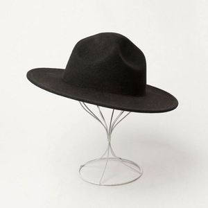 New Concave <b>Top</b> Wide Brim Fedora Hat Wool Felt Hip Hop Style for Casual & Outdoor Stylish Shopping Accessory - Product Image 2