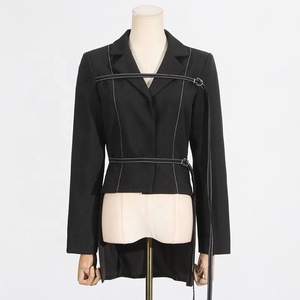 AIMEISI inverno pesante Set di Blazer Casual a <span class=keywords><strong>taglio</strong></span> irregolare cuciti a mano per <span class=keywords><strong>donna</strong></span> completo completo completo da <span class=keywords><strong>donna</strong></span> Blazer - Product Image 3